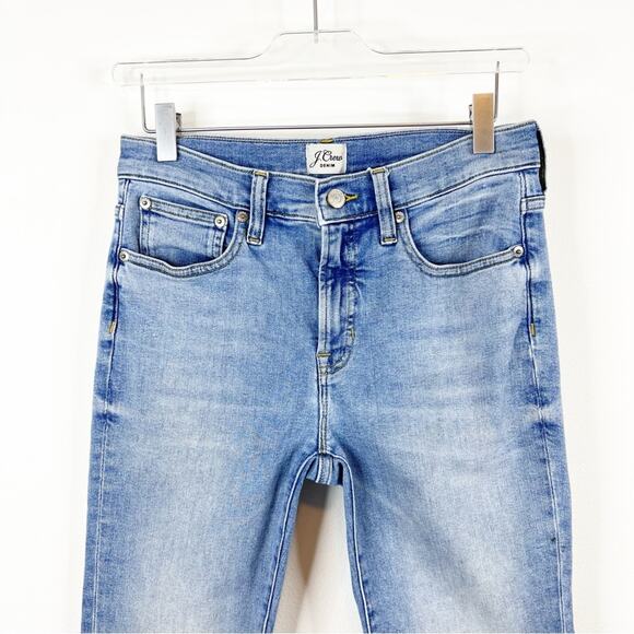 J. Crew 9” Toothpick High Waist Skinny Jeans 27 Tall Blue - Picture 4 of 7